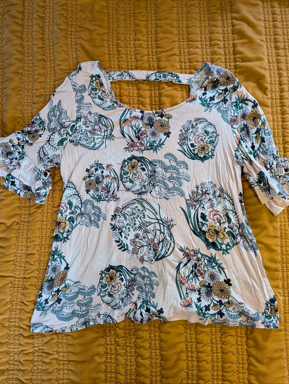 Maurices 24/7 Flutter Sleeve Top